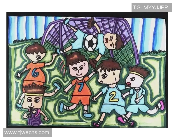 足球明星卡通形象持球瞬间展现运动魅力与激情的创意作品